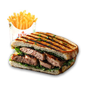 Beef Panini (served with fries & drink)