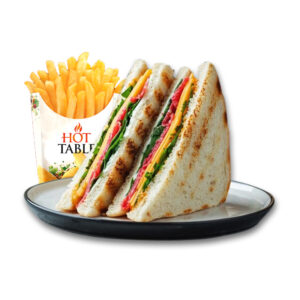 Veggie Panini (served with fries & drink)